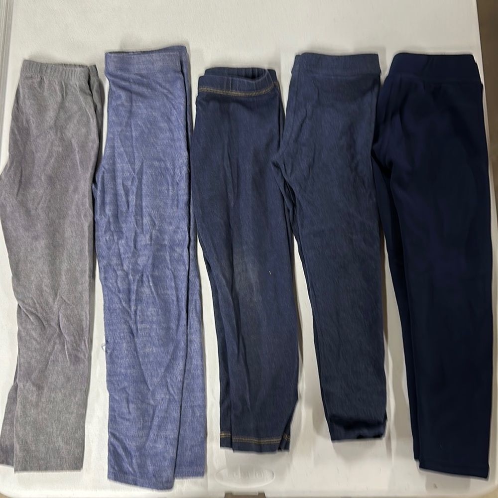 Girls 5X Pants Bundle Sz 5/6/6X S - Blue, Denim, Gray